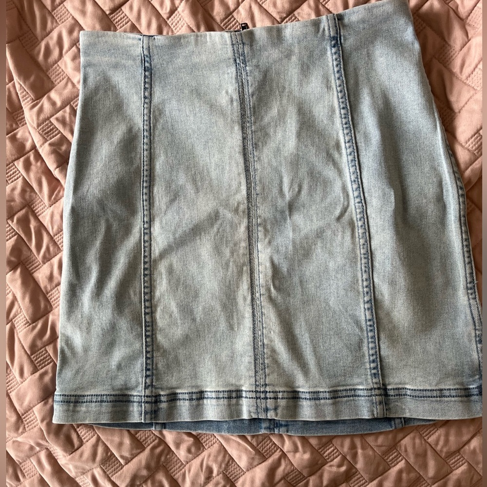 Free People Denim Mini Skirt